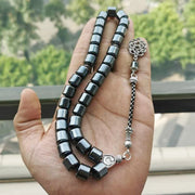 Tasbih Natural hematite stone promotes blood circulation misbaha 33 beads muslim bracelet islamic gift accessoriy turkey jewelry