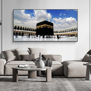 Famous Muslim Architecture Wall Art Canvas Posters And Prints Kaaba Wall Pictures Islamic Art Canvas Paintings For Living Room