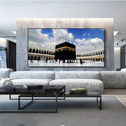 Famous Muslim Architecture Wall Art Canvas Posters And Prints Kaaba Wall Pictures Islamic Art Canvas Paintings For Living Room
