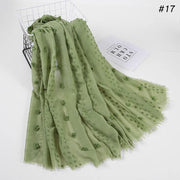 New Islamic Hijab for Women – Flocked Bubble Malaysia Style Stretch Scarf