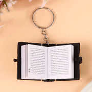 1Pcs New Muslim Keychains Mini Quran Book Paper Can Read Pendant Key Ring Islamic Unisex Religious Jewelry Wholesale Islam Gift