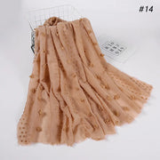 New Islamic Hijab for Women – Flocked Bubble Malaysia Style Stretch Scarf