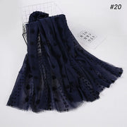 New Islamic Hijab for Women – Flocked Bubble Malaysia Style Stretch Scarf