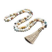 8mm Matte Amazonite,Yellow Tiger Eye,Black Onyx ,Islamic Muslim Tasbih Bracelet Men and Women Blessing Rosary Jewelry