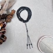 6mm 99pcs Black Stone Prayer Beads for Muslim hajj Islamic Rosary Tassel Pendant Bracelet Tasbih Tasbeeh Allah Mohammed Jewelry