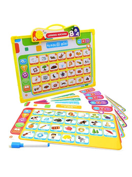 Arabic English Alphabet Tablet for Kids Learn Arabic English Vocabulary Words and Pronounce,muslim Educational Toys for Toddlers