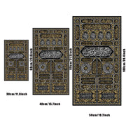 Kiswa Kaaba Door Arabic Text Mecca Calligraphy Canvas Poster Print Gold Quran Islamic Art Picture for Home Wall Decor Cuadros