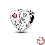 925 Sterling Silver Family House Love Forever Family Beads Boys Girls Lovers Pendant Charms Fit Bracelet DIY Ms Jewelry Gift