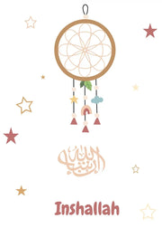 Cartoon Muslim Children AL HAMDULILAH ALLAHUAKBAR Nursery Art Poster Canvas Painting Wall Prints Picture Living Room Home Decor