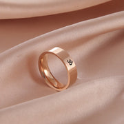 Lucktune OM Hindu Yoga Meditation Rings Stainless Steel AUM Buddhism Spiritual Talisman Amulet Rings for Women Men Jewelry Gifts