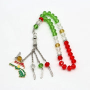Kurdistan Map Rosary Bracelet 33 Beads Islamic Prayer Beaded Bracelet Meditation Jewelry Religious Gifts For Women