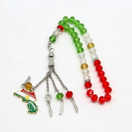 Kurdistan Map Rosary Bracelet 33 Beads Islamic Prayer Beaded Bracelet Meditation Jewelry Religious Gifts For Women
