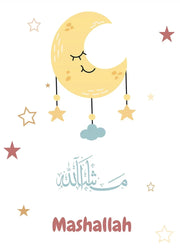 Cartoon Muslim Children AL HAMDULILAH ALLAHUAKBAR Nursery Art Poster Canvas Painting Wall Prints Picture Living Room Home Decor