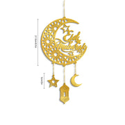 Eid Ramadan Decoration 2025 Acrylic Wall Hanging Decor Door Sign Mubarak Ramadan Decorations Moon Stars Muslim Party Supplies