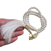 Imitation Pearl 99-Beads Prayer Beads Bracelet Eid Muslims Festival Beads Bracelet Fashion Islamic Jewelry Party Favor