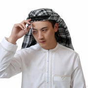 Men’s Muslim Headscarf – Traditional Shemagh Gutra Hijab for Prayer & Daily Wear
