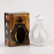 Eid Mubarak LED Wind Lamp Ornament Islam Muslim Party Decor Supplies Ramadan Lantern 2024 Eid Decoration for Home Party Gift