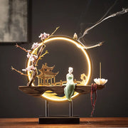 Hot Sell Backflow Incense Burner Home Decor Light Circle for Zen Yoga Meditation home fragrance Aromatherapy Festival Gift