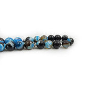 Tasbih Blue Fire Agate stone Prayer beads islamic arab bracelet 33 45 51 66 99 rosary misbaha eid gift Turkish style jewelry