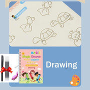 French Calligraphy Arabic Kids Writing Sticker English Magic Copy Book Practice Copybooks Pen Chinese Free Wiping