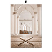 Islamic Art Canvas Painting Grundtvigs Church Medina Oman  Sheikh Zayed Mosque  Wall Decor Posters  Prints for Living Room