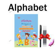 French Calligraphy Arabic Kids Writing Sticker English Magic Copy Book Practice Copybooks Pen Chinese Free Wiping