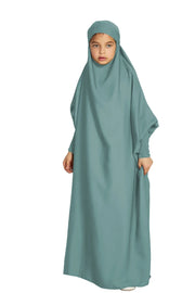 Ramadan Eid Niqab Khimar Prayer Clothes For Women Kids Muslim Abaya Dubai Turkey Islam Dress Kebaya Robe Femme Musulmane