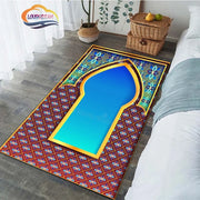 Religious carpet Turkish Prayer Rug Ramadan rug  for Woman Personalize Custom  Muslim Carpet Islam  religious belief9Hb^