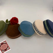 Men’s Embroidered Muslim Prayer Cap – Kufi Hat, Islamic Fashion