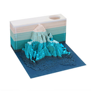 Omoshiroi Block 3D Memo Pad Mosque Building Eid Gifts Islam Masjid Santorini Paper Carving Notepad Custom Souvenir Gift Items