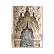 Islamic Beige Landscape Art Poster Prints Mosque Morocco Wall Canvas Painting Bohemia Picture for Living Room Home Decoration
