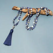 Islamic Muslim Tasbih 8mm Sodalite Beads Knotted Tasbih Jewelry