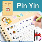 French Calligraphy Arabic Kids Writing Sticker English Magic Copy Book Practice Copybooks Pen Chinese Free Wiping