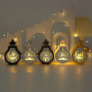 Eid Mubarak LED Wind Lamp Ornament Islam Muslim Party Decor Supplies Ramadan Lantern 2024 Eid Decoration for Home Party Gift