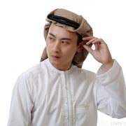 Men’s Muslim Headscarf – Traditional Shemagh Gutra Hijab for Prayer & Daily Wear