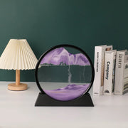 Sandscape Moving Sand Art Frame Quicksand 3D Dynamic Liquid Hourglass Kinetic Sand Painting Flowing Sand Office Home Decor Gifts