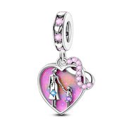 925 Sterling Silver Family House Love Forever Family Beads Boys Girls Lovers Pendant Charms Fit Bracelet DIY Ms Jewelry Gift