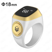 IQibla Smart Praise Zikr Ring Tasbih Tally Intelligent Digital Counter for Muslims 5 Prayer Time Vibration Reminder Waterproof