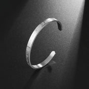 Ayatul Kursi Cuff Bangles for Women Gold Color Stainless Steel Arabic Bracelet Messager Islam Muslim Men Jewelry Gift