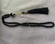 6mm 99pcs Glass Pearls Tassel Turkish Style Muslim Rosary Islamic Prayer Beads Bracelet for Women Jewelry Accessories Gift
