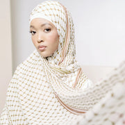 Muslim Women’s Chiffon Khimar – Long Hijab Abaya for Prayer & Ramadan
