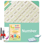 French Calligraphy Arabic Kids Writing Sticker English Magic Copy Book Practice Copybooks Pen Chinese Free Wiping
