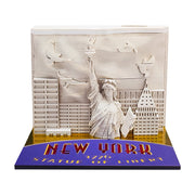 Omoshiroi Block 3D Memo Pad Mosque Building Eid Gifts Islam Masjid Santorini Paper Carving Notepad Custom Souvenir Gift Items