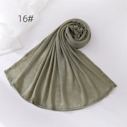 Crinkle Muslim Hijabs for Women Scarf Thin Plain Shawls Femme Musulman Soft Rayon Headscarf Wrinkle Islamic Turban Headband