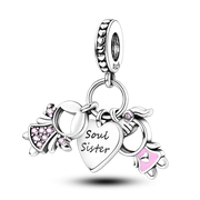 925 Sterling Silver Family House Love Forever Family Beads Boys Girls Lovers Pendant Charms Fit Bracelet DIY Ms Jewelry Gift