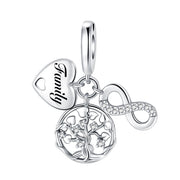 925 Sterling Silver Family House Love Forever Family Beads Boys Girls Lovers Pendant Charms Fit Bracelet DIY Ms Jewelry Gift
