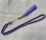 6mm 99pcs Glass Pearls Tassel Turkish Style Muslim Rosary Islamic Prayer Beads Bracelet for Women Jewelry Accessories Gift