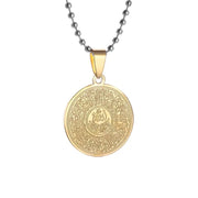Gold Color Muslim Allah Quran Pendant Necklace Men Women Fashion Faith Islam Religious Jewelry Ramadan Gifts