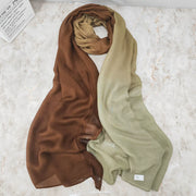 New Ombré Modal Hijab Rayon Cotton Scarf Hijabs for Women High Quality Wraps and Shawls Musulman Headband Islamic Turban Femme