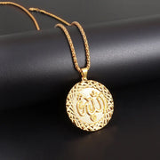 Gold Color Muslim Allah Quran Pendant Necklace Men Women Fashion Faith Islam Religious Jewelry Ramadan Gifts